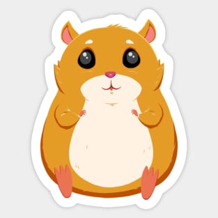 Hamster  No.5 Pale Pink Sticker